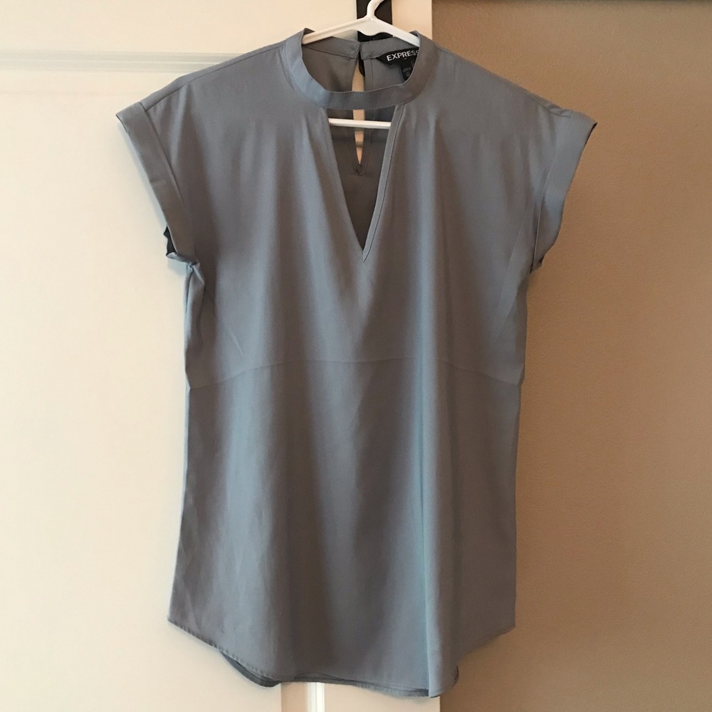Express keyhole grey too, size XS, NWOT